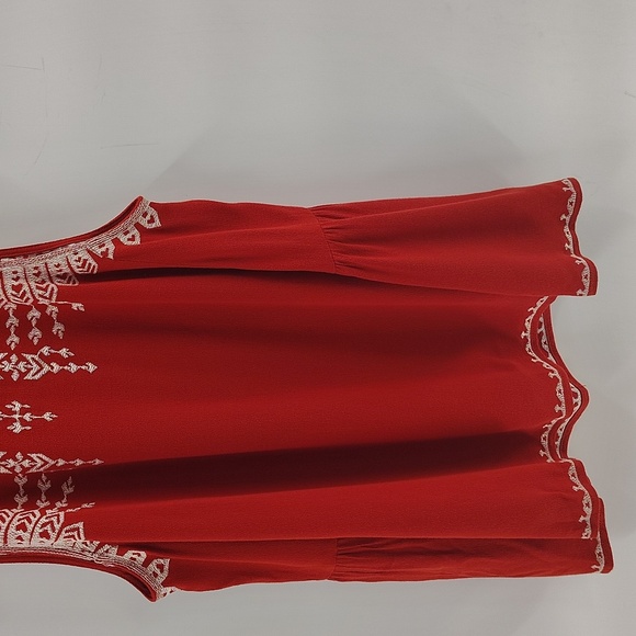 THML Halter Top Size Small White Embroidered Stitching Sleeveless - Picture 3 of 8